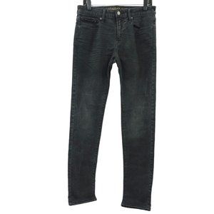 American Eagle Jeans Skinny Extreme Flex Stretch Black Men Size 32 x 34 Mid Rise